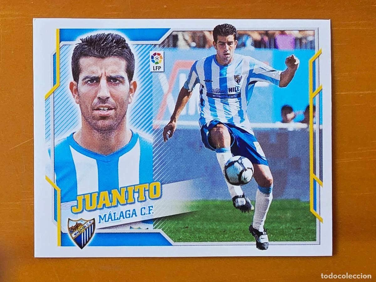 Football Stickers: 8 Juanito, M&aacute;laga CF, Panini Ediciones Liga Este 2010 2011 10 11