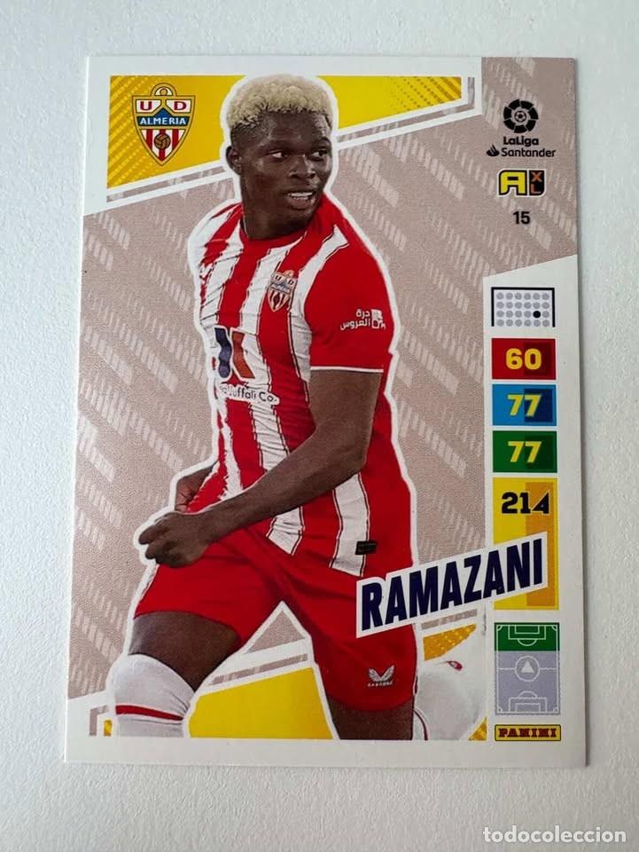 Cromos de f&uacute;tbol: Ramazani Almer&iacute;a 15 Adrenalyn 2022-23
