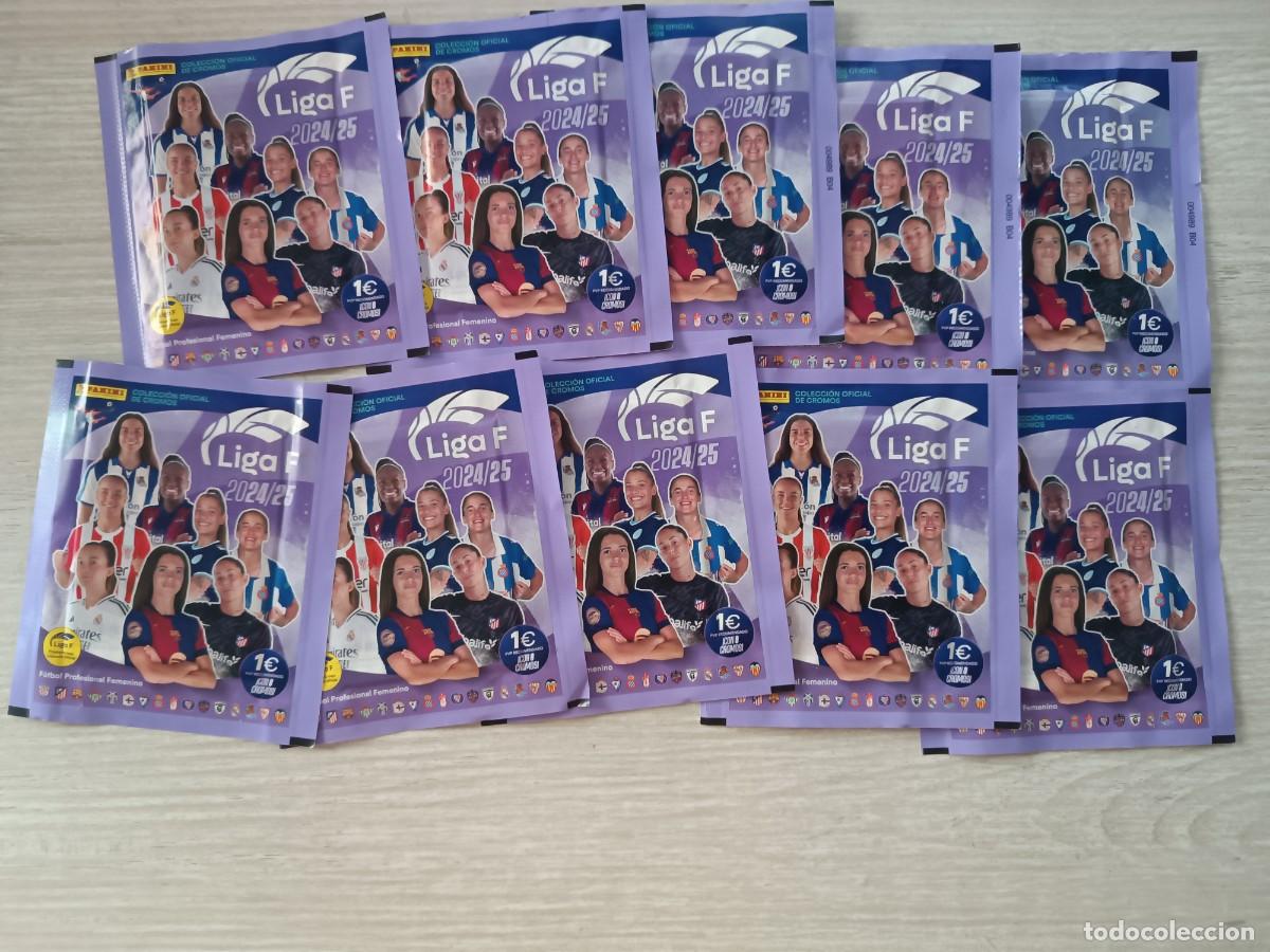 Cromos de f&uacute;tbol: LOTE DE 10 SOBRES SIN ABRIR LIGA F 2024 2025 24 25