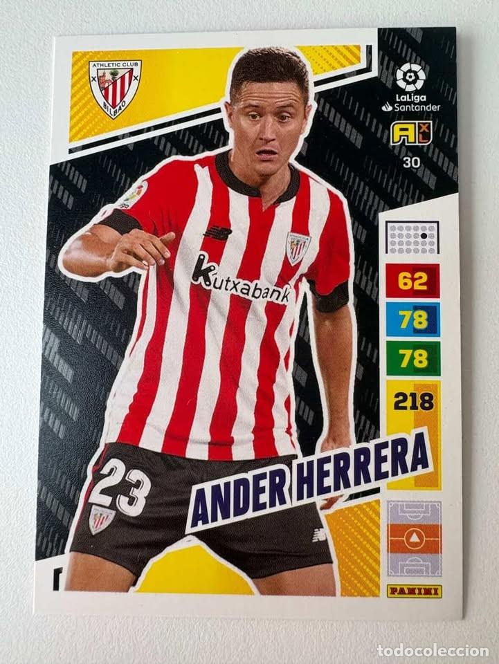 Cromos de f&uacute;tbol: Ander Herrera Athletic Club de Bilbao 30 Adrenalyn 2022-23