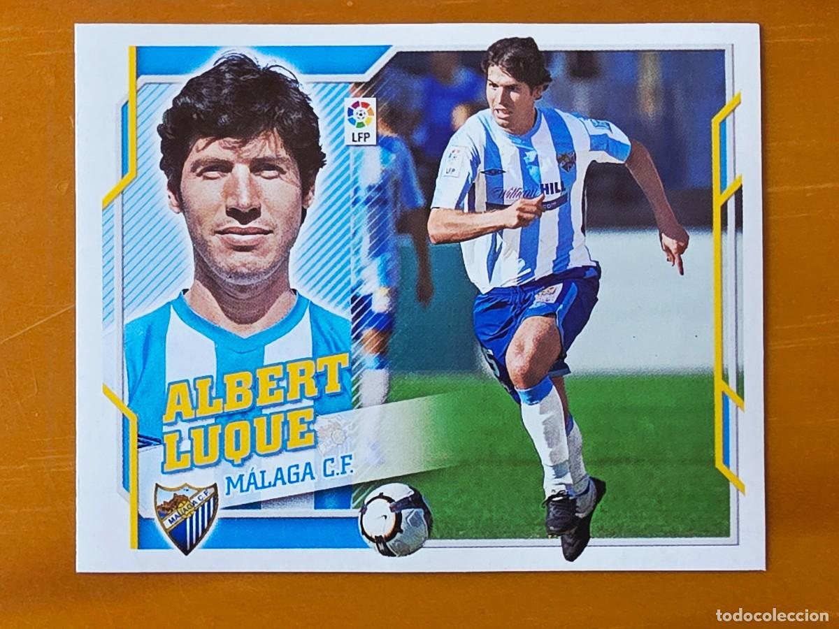 Cromos de f&uacute;tbol: 15 Albert Luque, M&aacute;laga CF, Panini Ediciones Liga Este 2010 2011 10 11