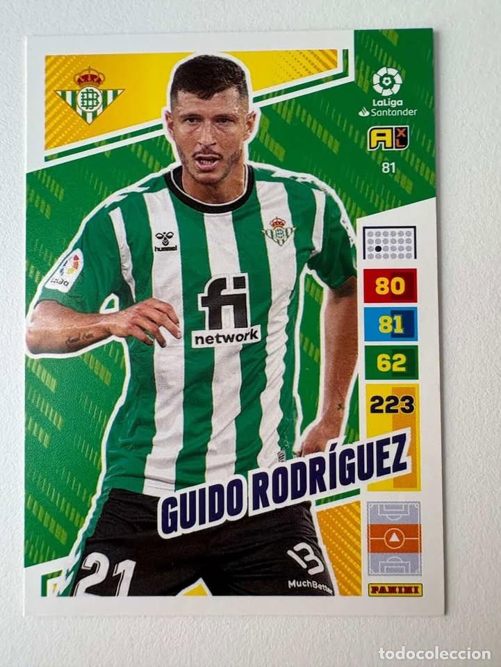 Fu&szlig;ball-Sticker: Guido Rodr&iacute;guez Betis 81 Adrenalyn 2022-23