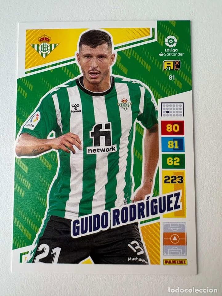 Fu&szlig;ball-Sticker: Guido Rodr&iacute;guez Betis 81 Adrenalyn 2022-23
