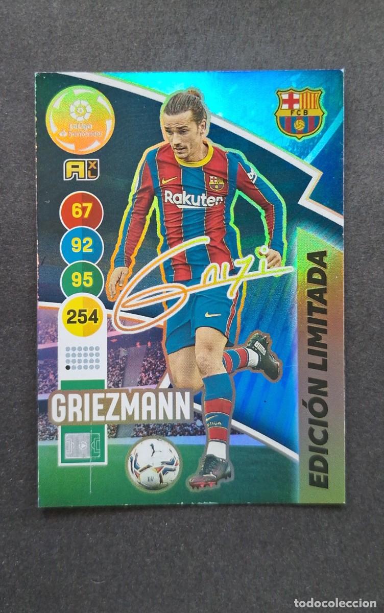 Cromos de f&uacute;tbol: L1 GRIEZMANN F. C. BARCELONA EDICION LIMITADA FIRMADA PANINI ADRENALYN XL 2020 2021 20 21