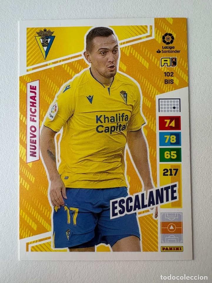 Cromos de Futebol: Escalante Nuevo Fichaje C&aacute;diz 102bis Adrenalyn 2022-23