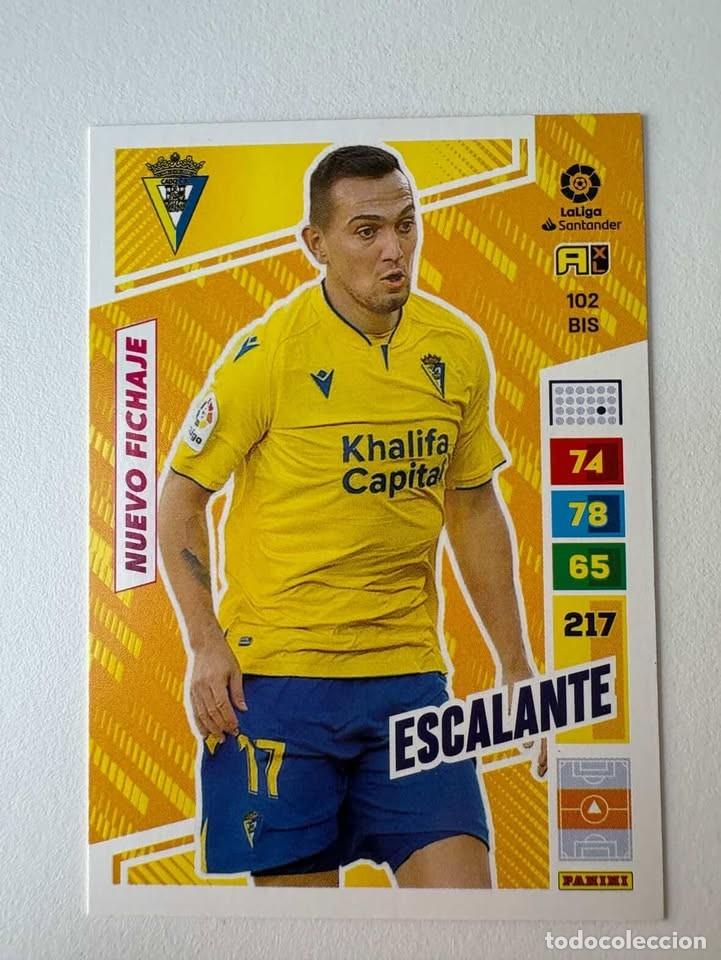 Cromos de Futebol: Escalante Nuevo Fichaje C&aacute;diz 102bis Adrenalyn 2022-23