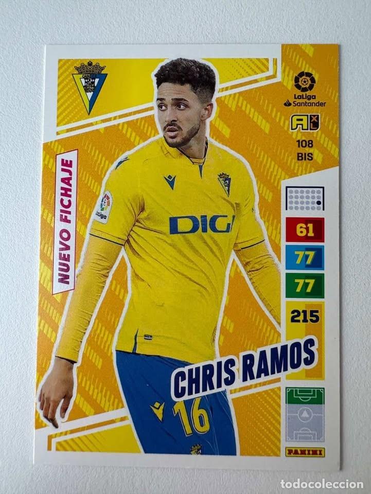 Cromos de Futebol: Chris Ramos Nuevo Fichaje C&aacute;diz 108bis Adrenalyn 2022-23