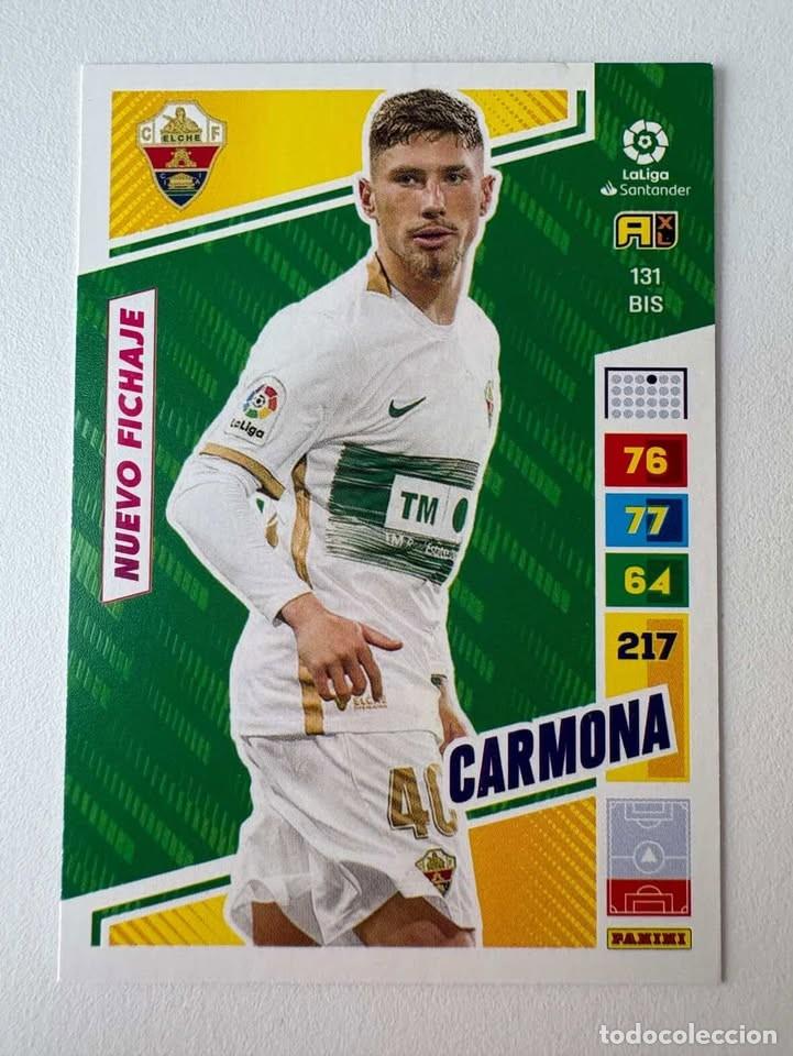 Figurine di Calcio: Carmona Nuevo Fichaje Elche 131bis Adrenalyn 2022-23