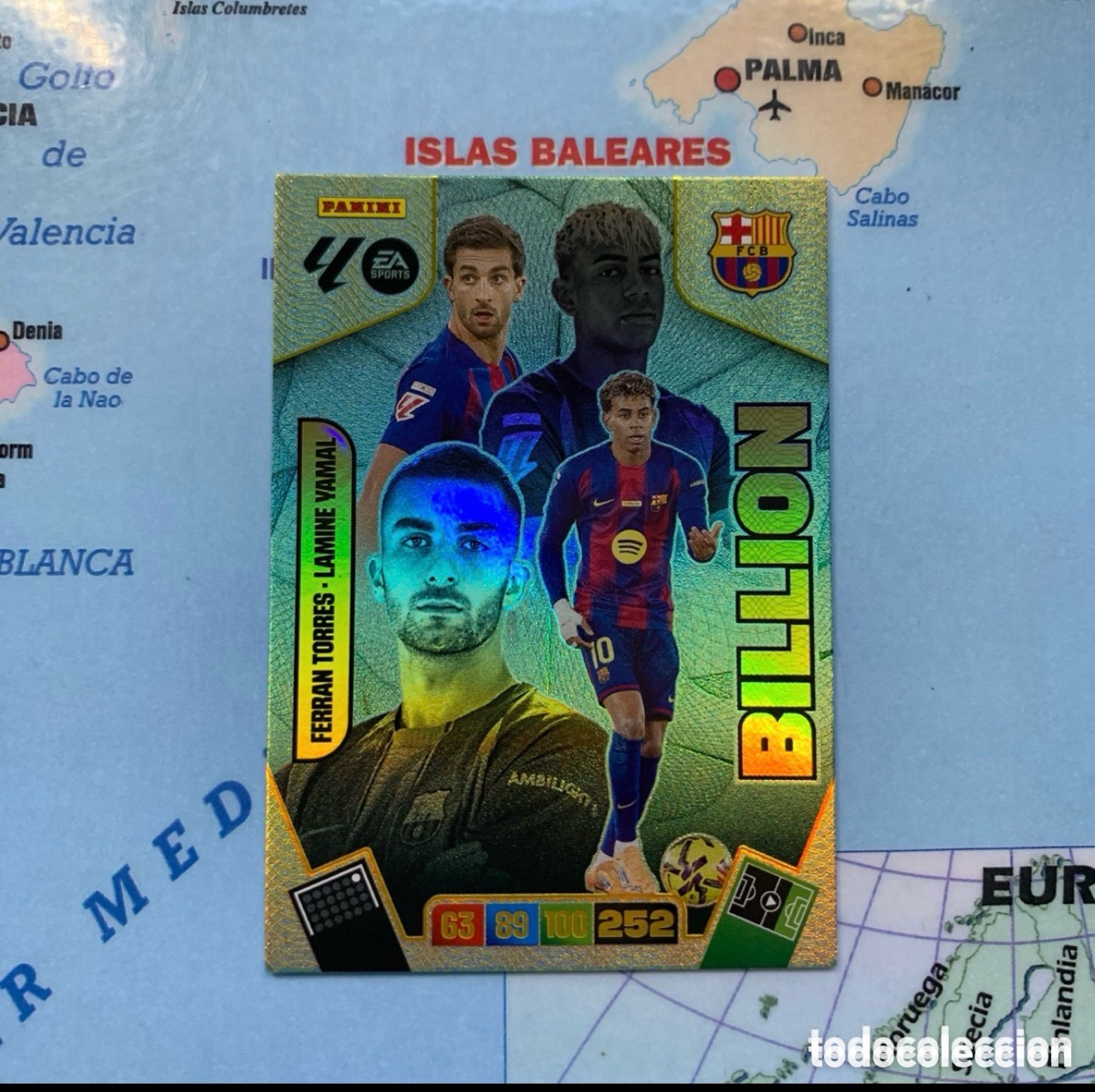 Figurine di Calcio: Billion Ferran Torres/Lamine Yamal del Barcelona cromo adrenalyn XL 25-26 2025-2026