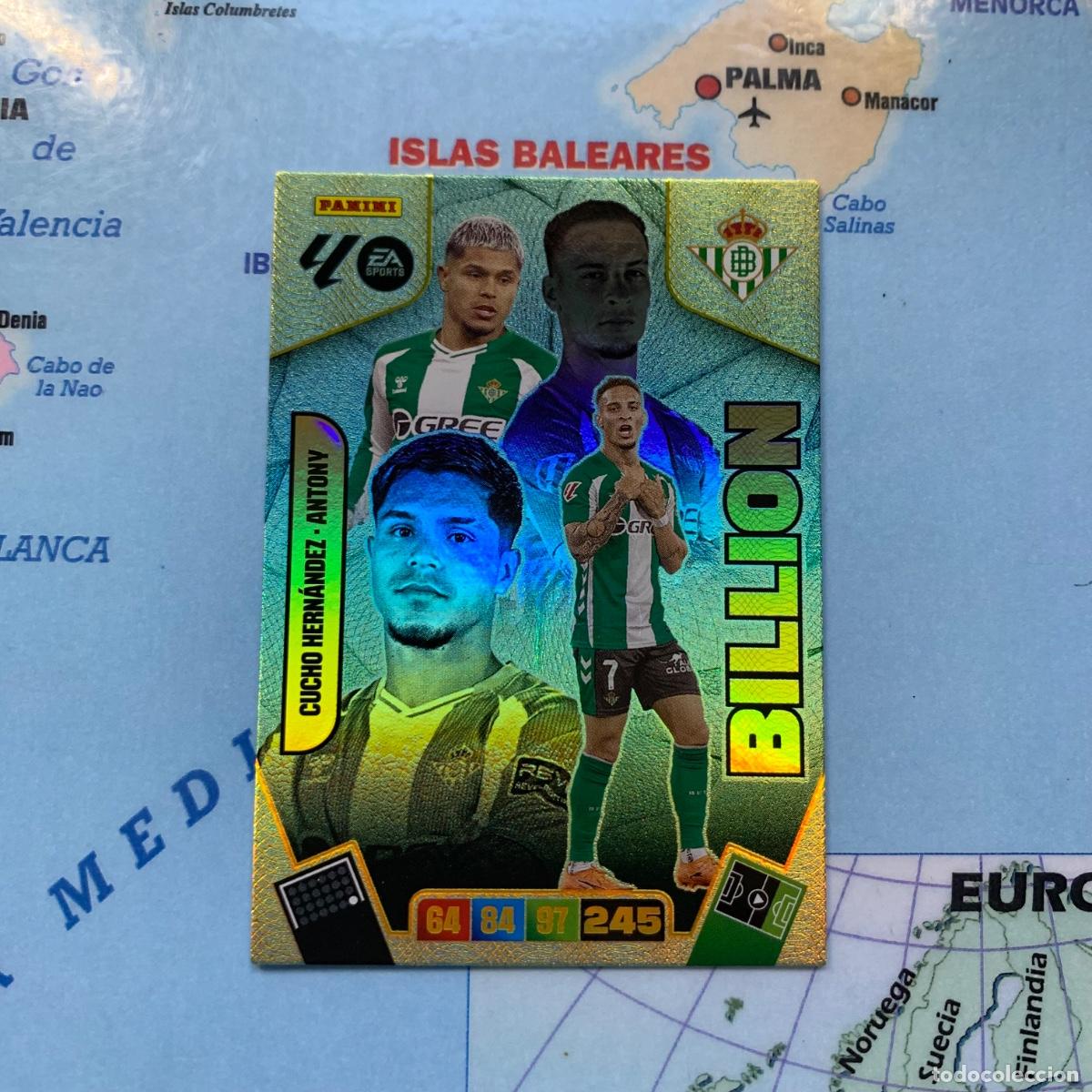 Cromos de f&uacute;tbol: Billion Cucho / Antony del Betis cromo adrenalyn XL 25-26 2025-2026