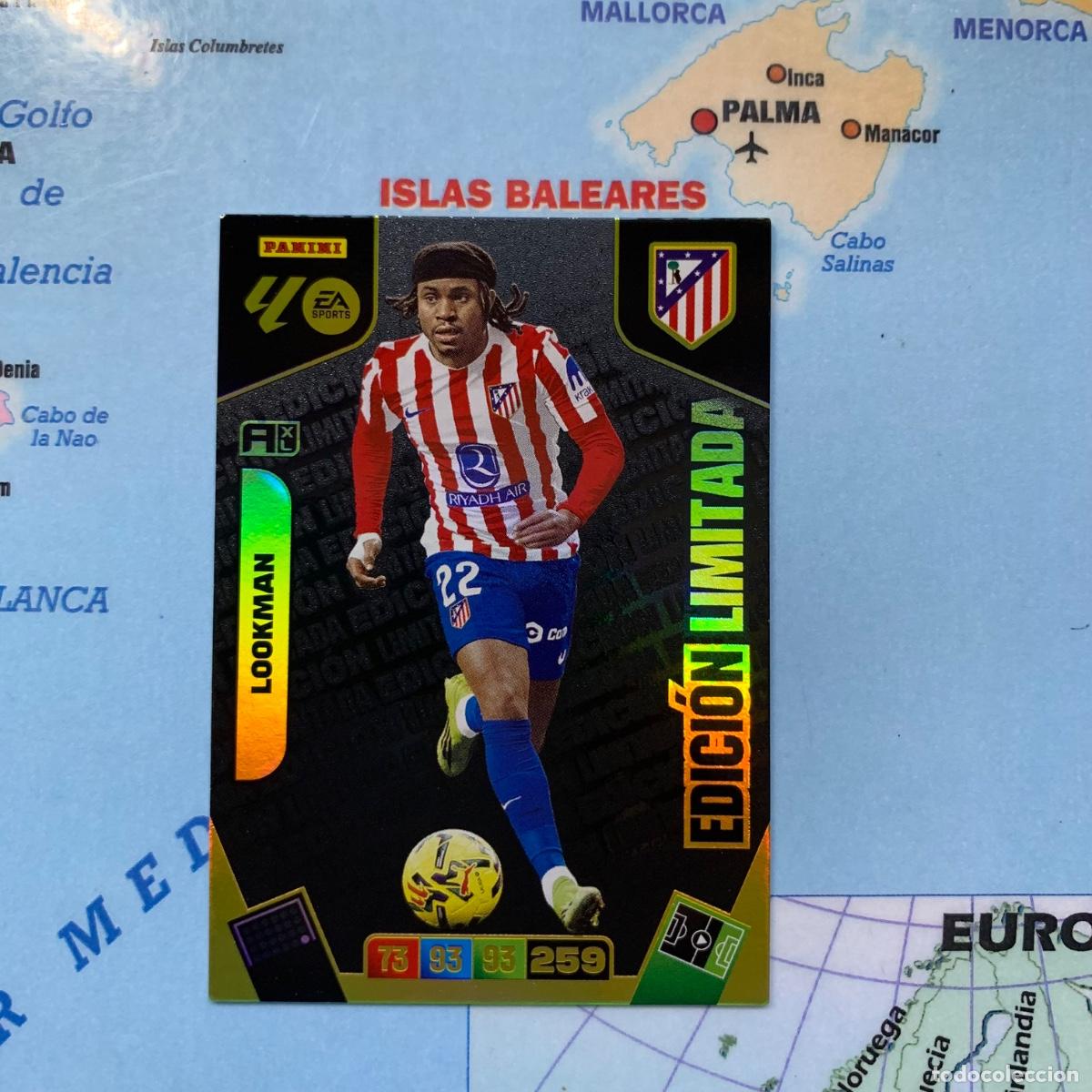 Cromos de f&uacute;tbol: Lookman Edici&oacute;n Limitada del Atl&eacute;tico de Madrid cromo adrenalyn XL 25-26 2025-2026