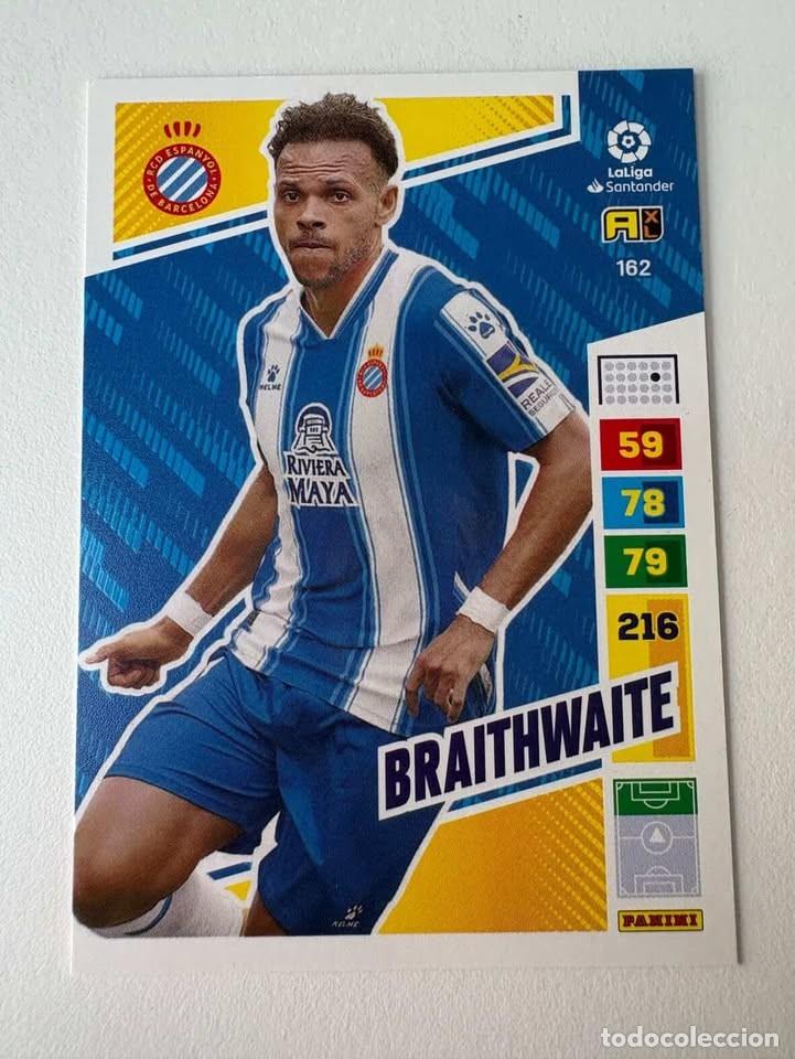 Cromos de f&uacute;tbol: Braithwaite Espanyol 162 Adrenalyn 2022-23