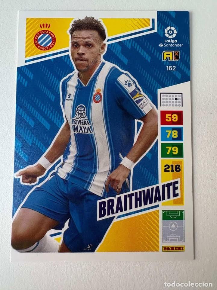Cromos de f&uacute;tbol: Braithwaite Espanyol 162 Adrenalyn 2022-23