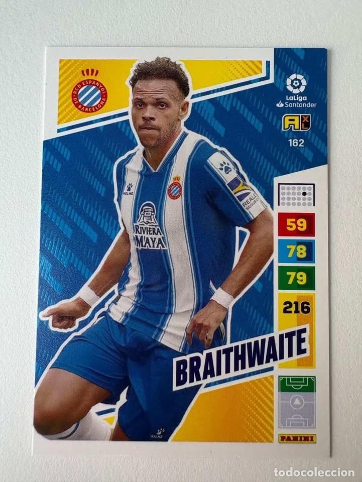 Cromos de f&uacute;tbol: Braithwaite Espanyol 162 Adrenalyn 2022-23