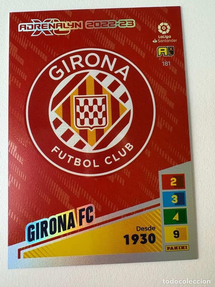 Cromos de f&uacute;tbol: Escudo Girona 181 Adrenalyn 2022-23