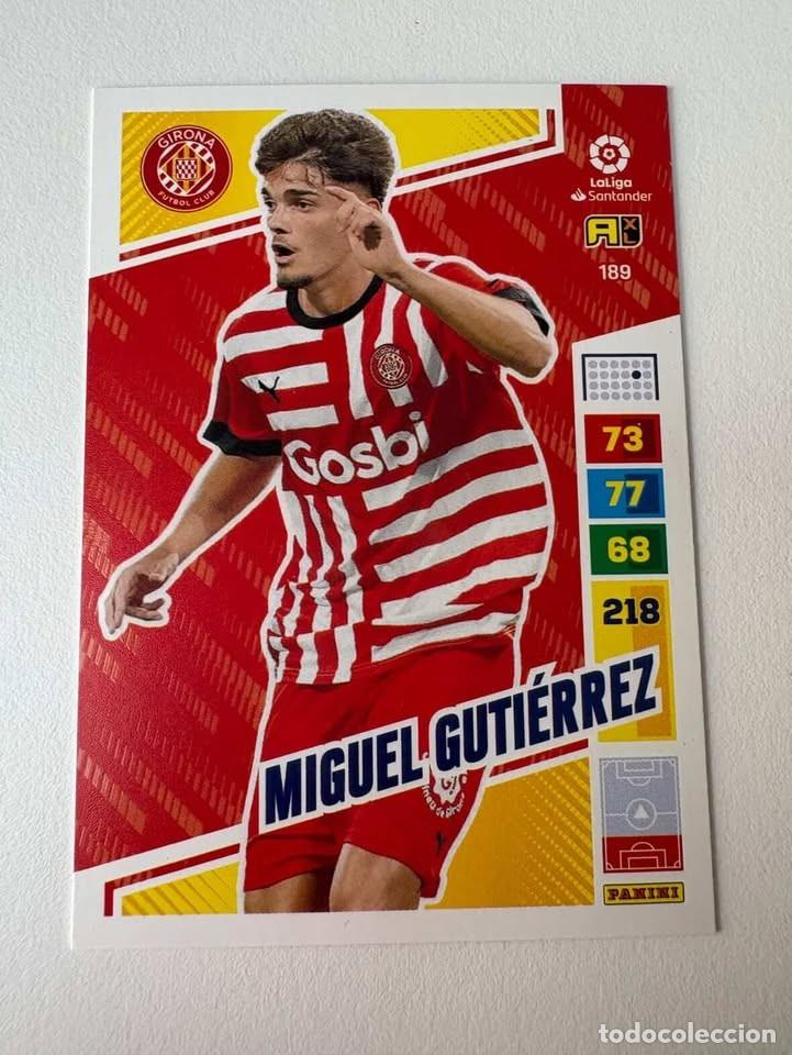 Cromos de f&uacute;tbol: Miguel Guti&eacute;rrez Girona 189 Adrenalyn 2022-23