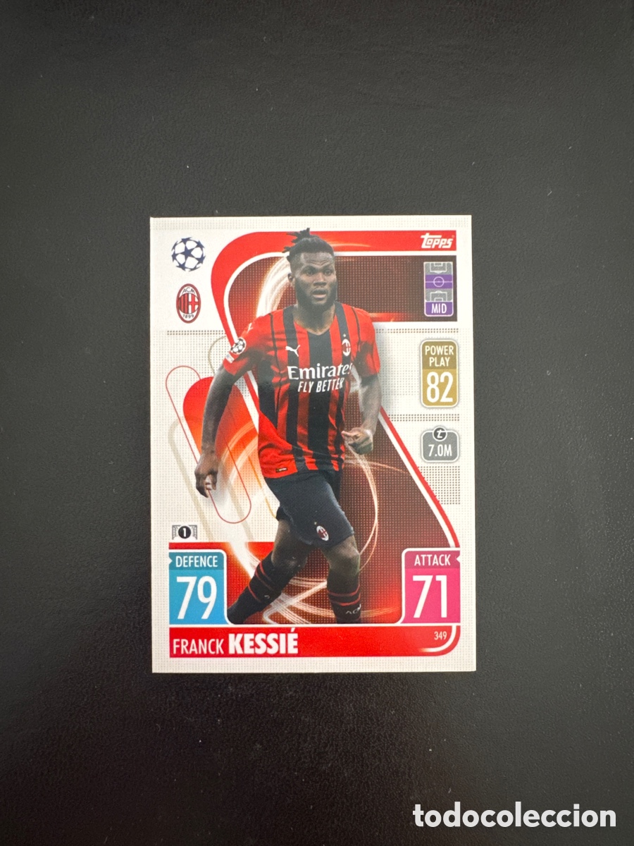 Cromos de f&uacute;tbol: KESSIE MIL&Aacute;N NUMERO 349 MATCH ATTAX 2021 2022