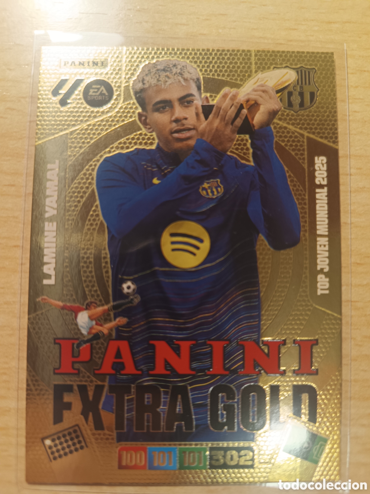 Cromos de f&uacute;tbol: LAMINE YAMAL PANINI EXTRA GOLD FC BARCELONA ADRENALYN XL 2025 2026 PANINI 25 26