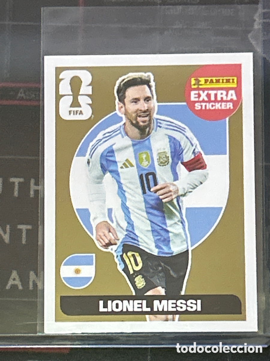 Cromos de f&uacute;tbol: LIONEL MESSI (ARGENTINA) GOLD EXTRA STICKER DORADO PANINI WORLD CUP STICKERS MUNDIAL 2026 26