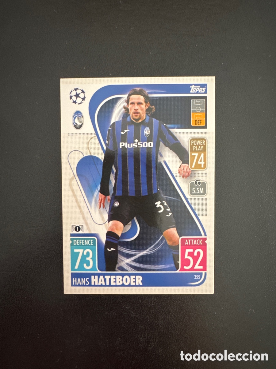 Cromos de f&uacute;tbol: HATEBOER ATALANTA N&Uacute;MERO 355 MATCH ATTAX 2021 2022
