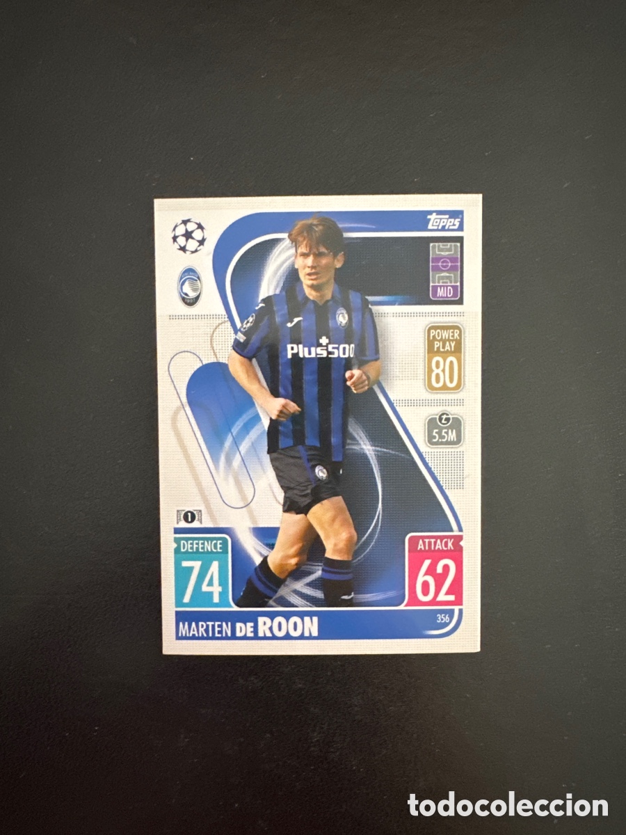Cromos de f&uacute;tbol: MARTEN DE ROON ATALANTA N&Uacute;MERO 356 MATCH ATTAX 2021 2022