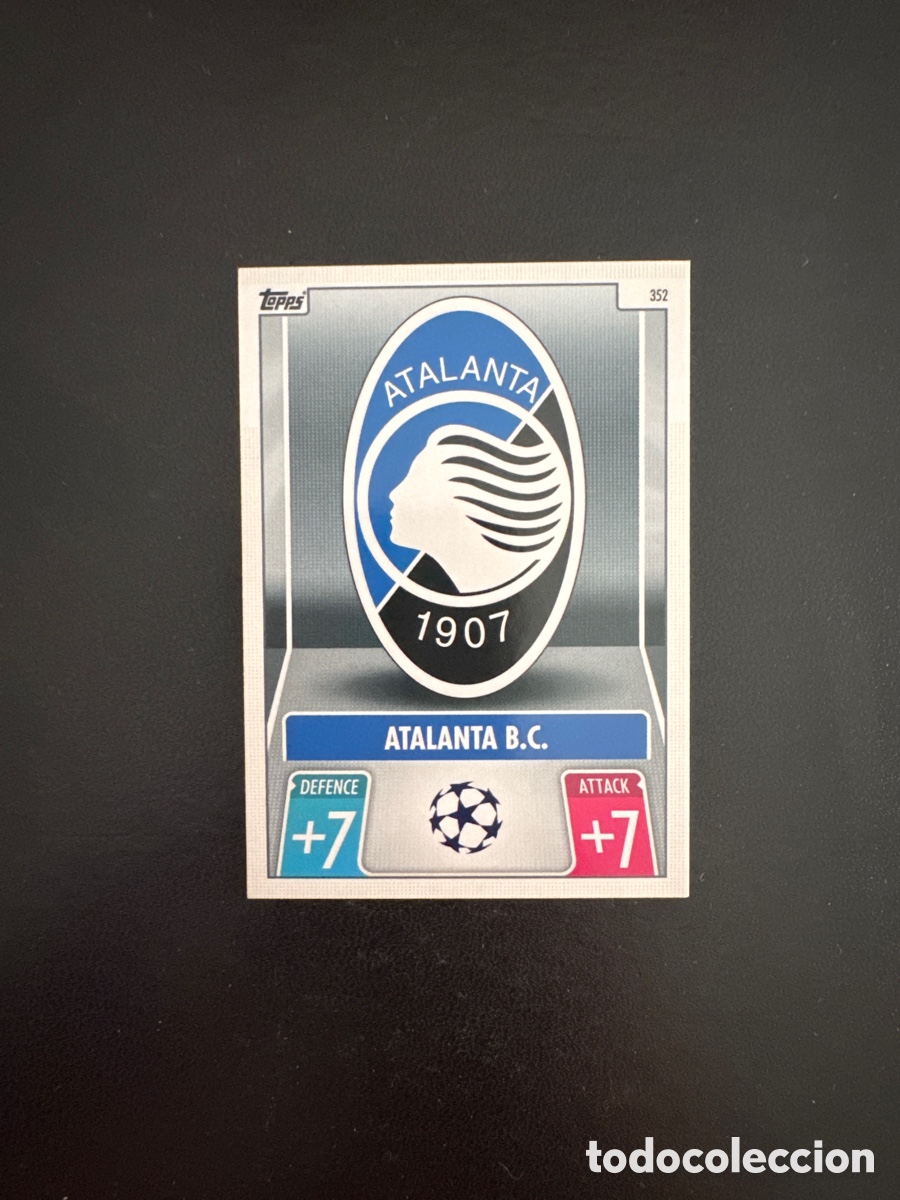 Cromos de f&uacute;tbol: ESCUDO ATALANTA N&Uacute;MERO 352 MATCH ATTAX 2021 2022