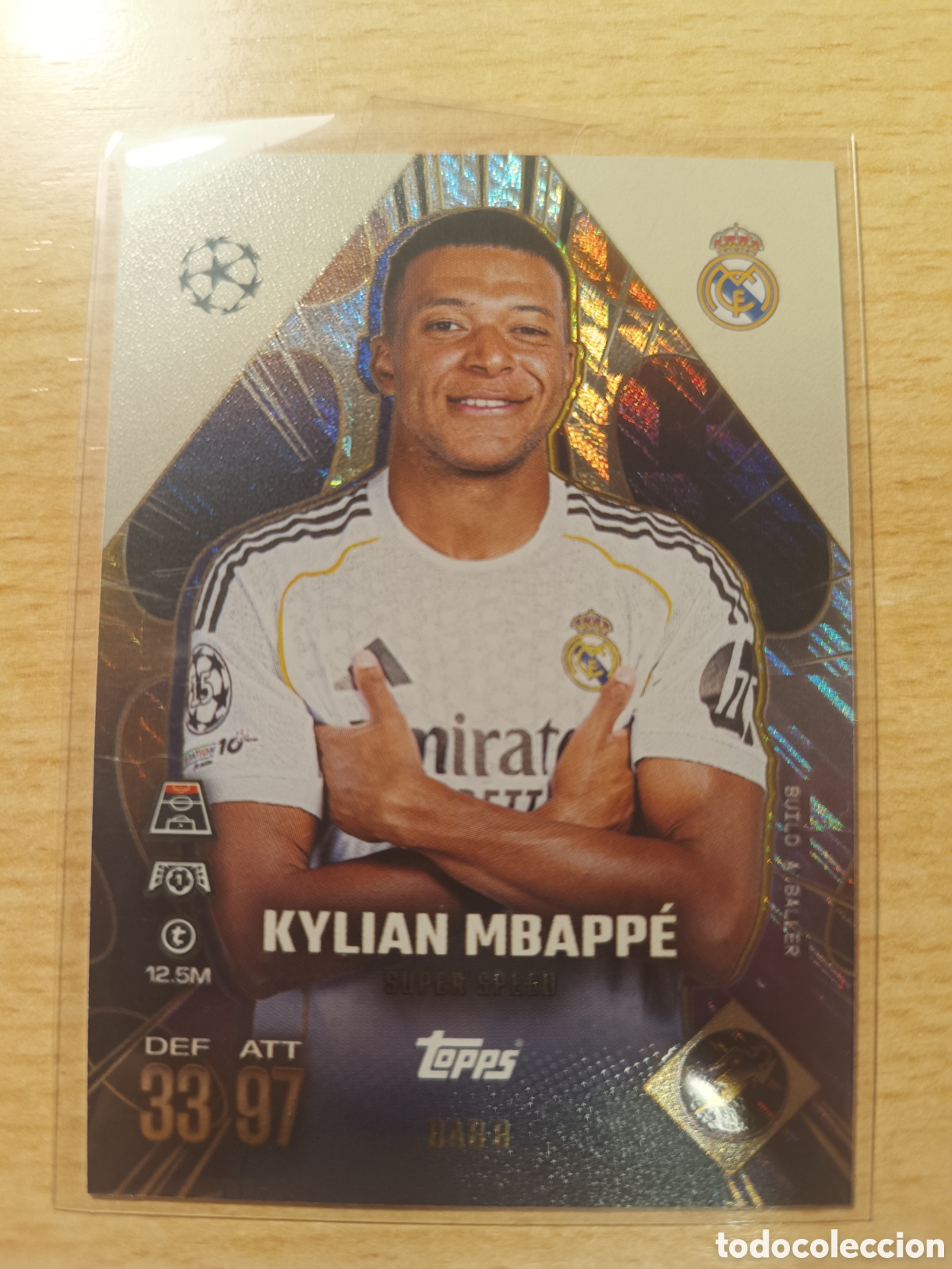 Cromos de f&uacute;tbol: BAB 8 KYLIAN MBAPPE BUILD A BALLER REAL MADRID MATCH ATTAX EXTRA CHAMPIONS 2025 2026 TOPPS 25 26