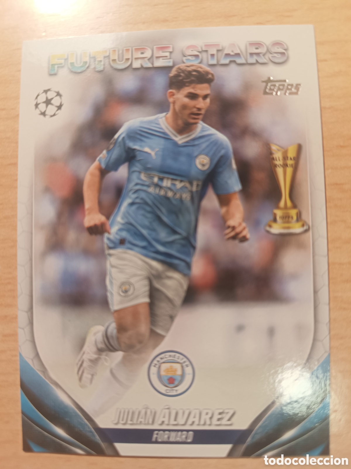 Cromos de f&uacute;tbol: 150 JULI&Aacute;N &Aacute;LVAREZ FUTURE STARS MANCHESTER CITY TOPPS UCC FLAGSHIP 2023 2025 UCL 23 24