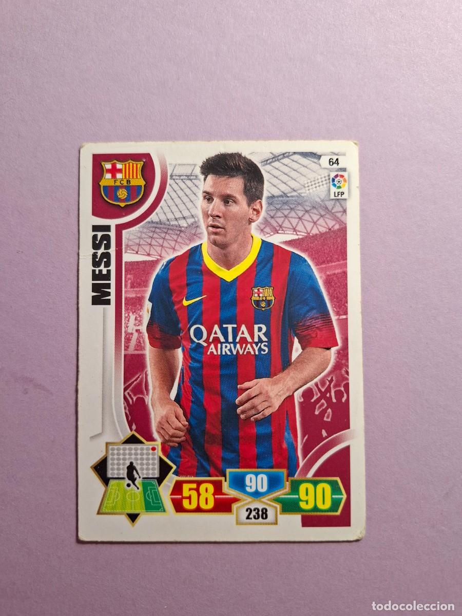 Cromos de f&uacute;tbol: 64 MESSI FC BARCELONA PANINI ADRENALYN XL LIGA 2013 2014 13 14