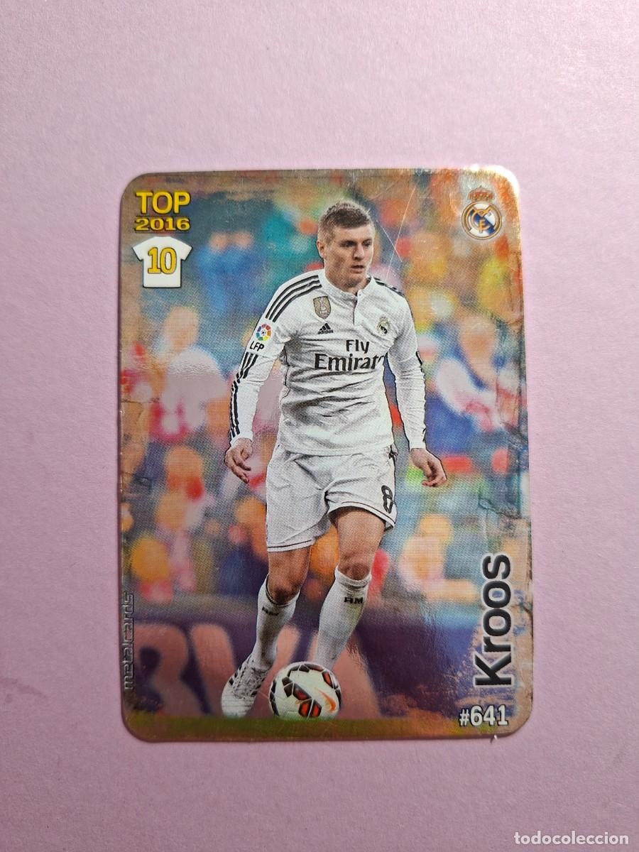 Cromos de f&uacute;tbol: KROOS 641 BRILLO LISO REAL MADRID MUNDICROMO 2015 2016 15 16 FICHAS QUIZ LIGA