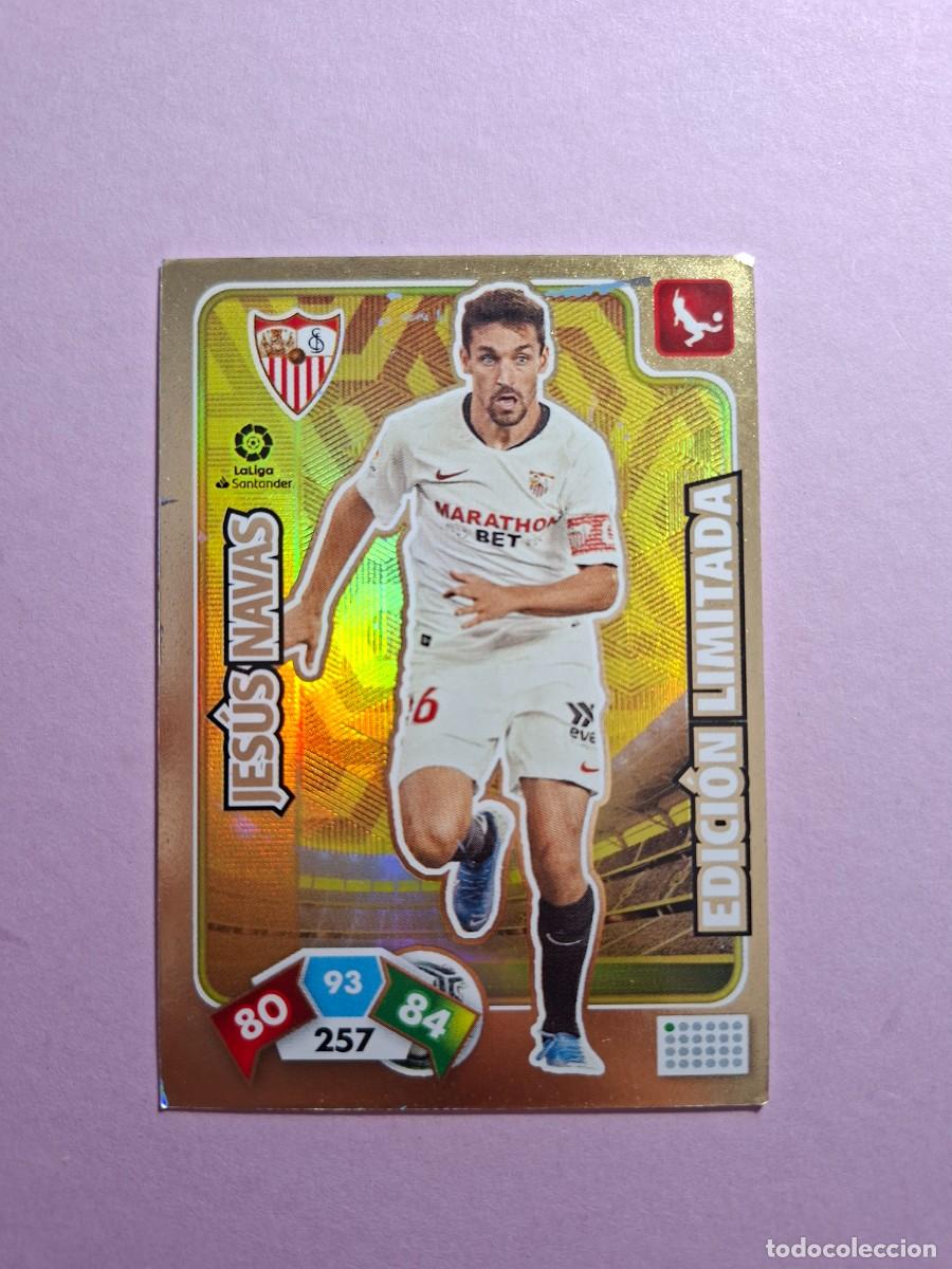 Cromos de f&uacute;tbol: JESUS NAVAS SEVILLA EDICION LIMITADA ADRENALYN XL 2019 2020 19 20