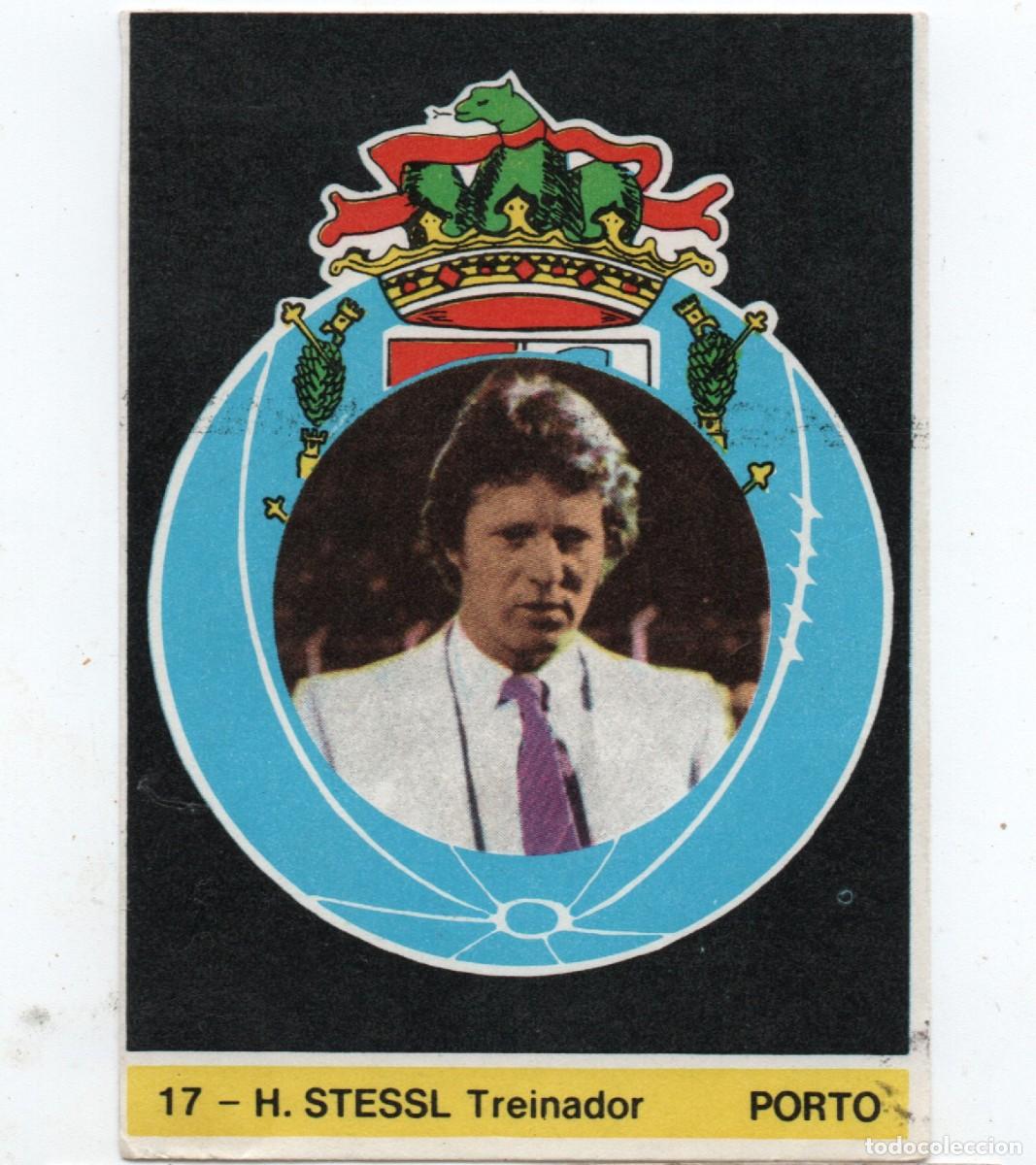 Cromos de Futebol: PORTUGAL OLD FOOTBALL STICKER # 17 - H. STESSL, TREINADOR, F.C. PORTO, NORMAL CONDITION