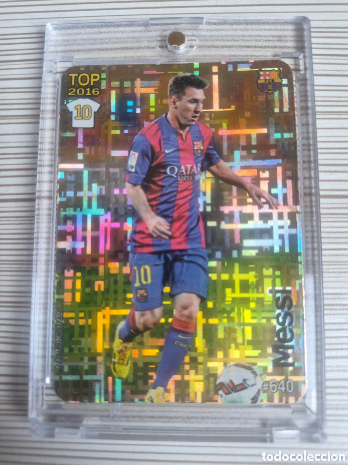 Cromos de f&uacute;tbol: MESSI TOP TETRIS MUNDICROMO 2015 2016 IMPOLUTO!!