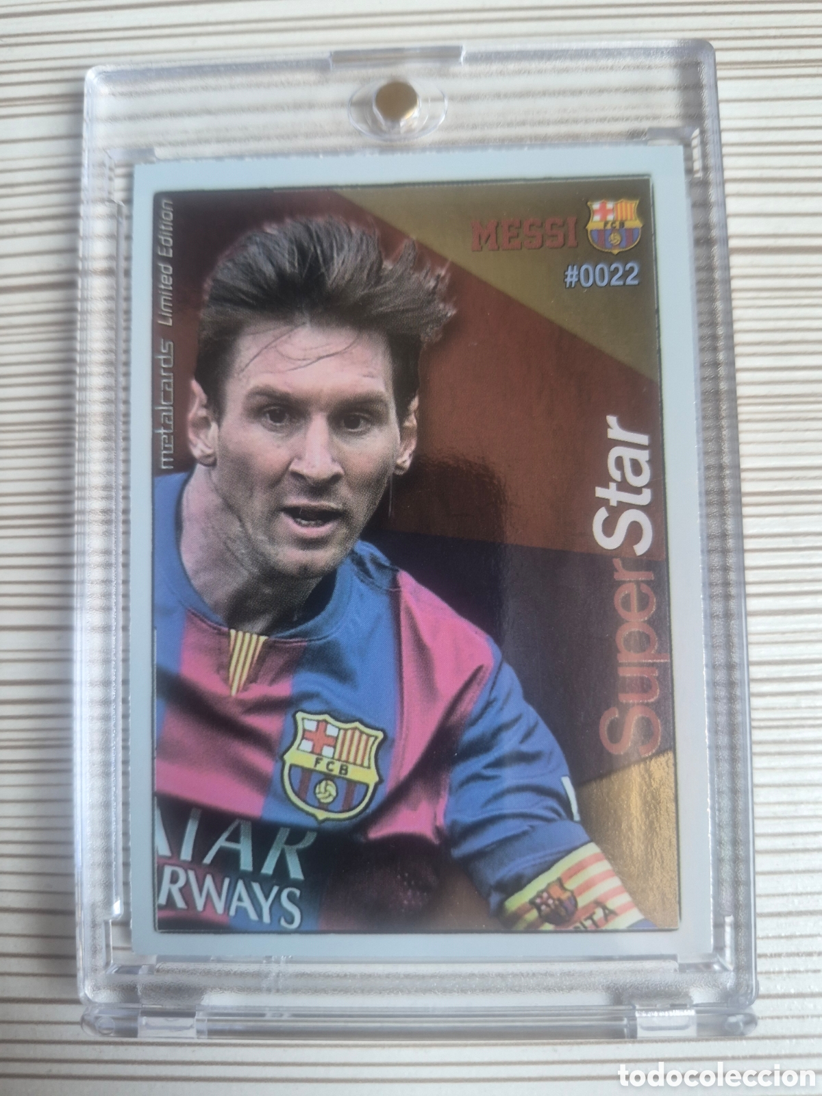 Cromos de f&uacute;tbol: MESSI SUPERSTAR BRILLO MUNDICROMO 2015 2016 IMPOLUTO!!