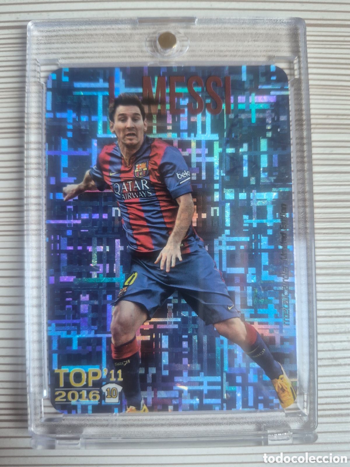 Cromos de f&uacute;tbol: MESSI TOP TETRIS MUNDICROMO 2015 2016 IMPOLUTO!!