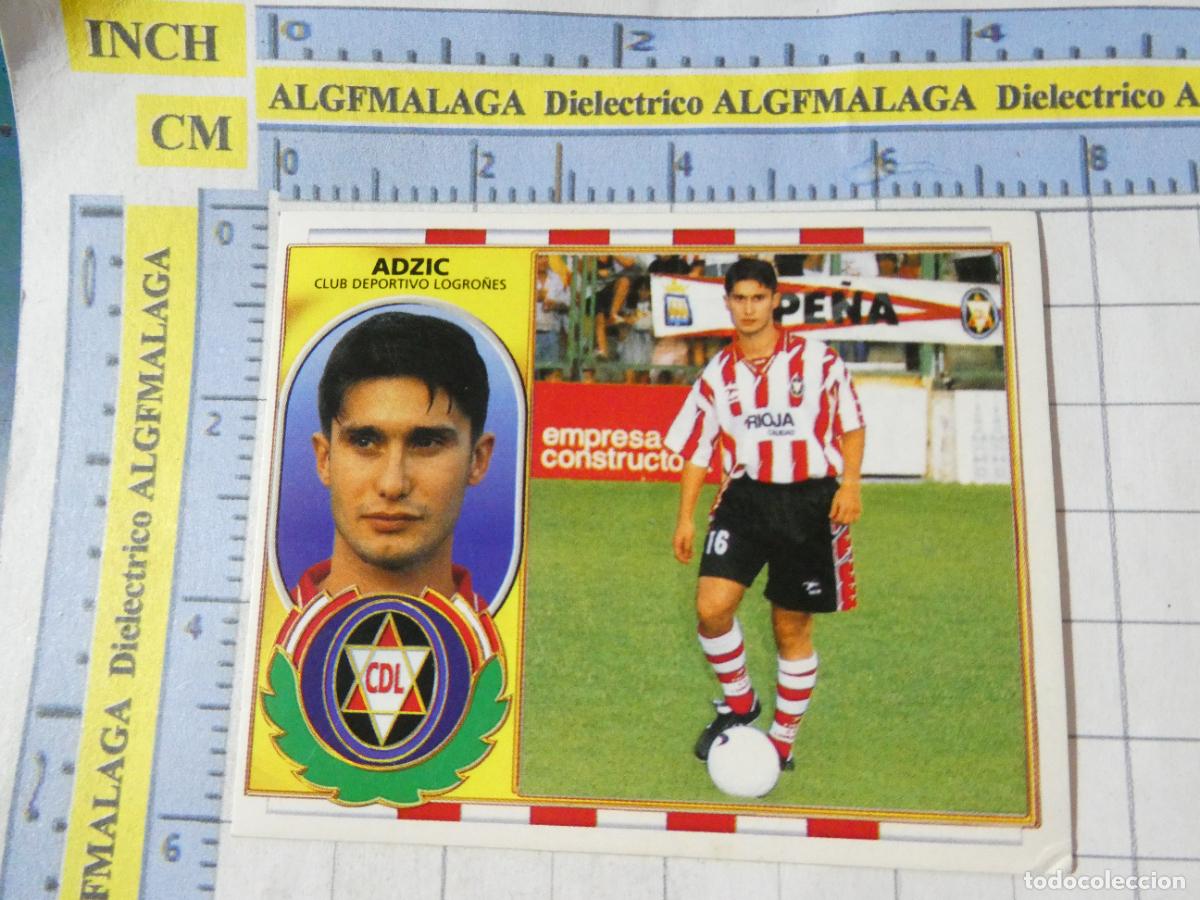 Cromos de f&uacute;tbol: CROMO DE F&Uacute;TBOL. LIGA ESTE 96 97 1996 1997. COLOCA ADZIC CLUB DEPORTIVO LOGRO&Ntilde;&Eacute;S 48