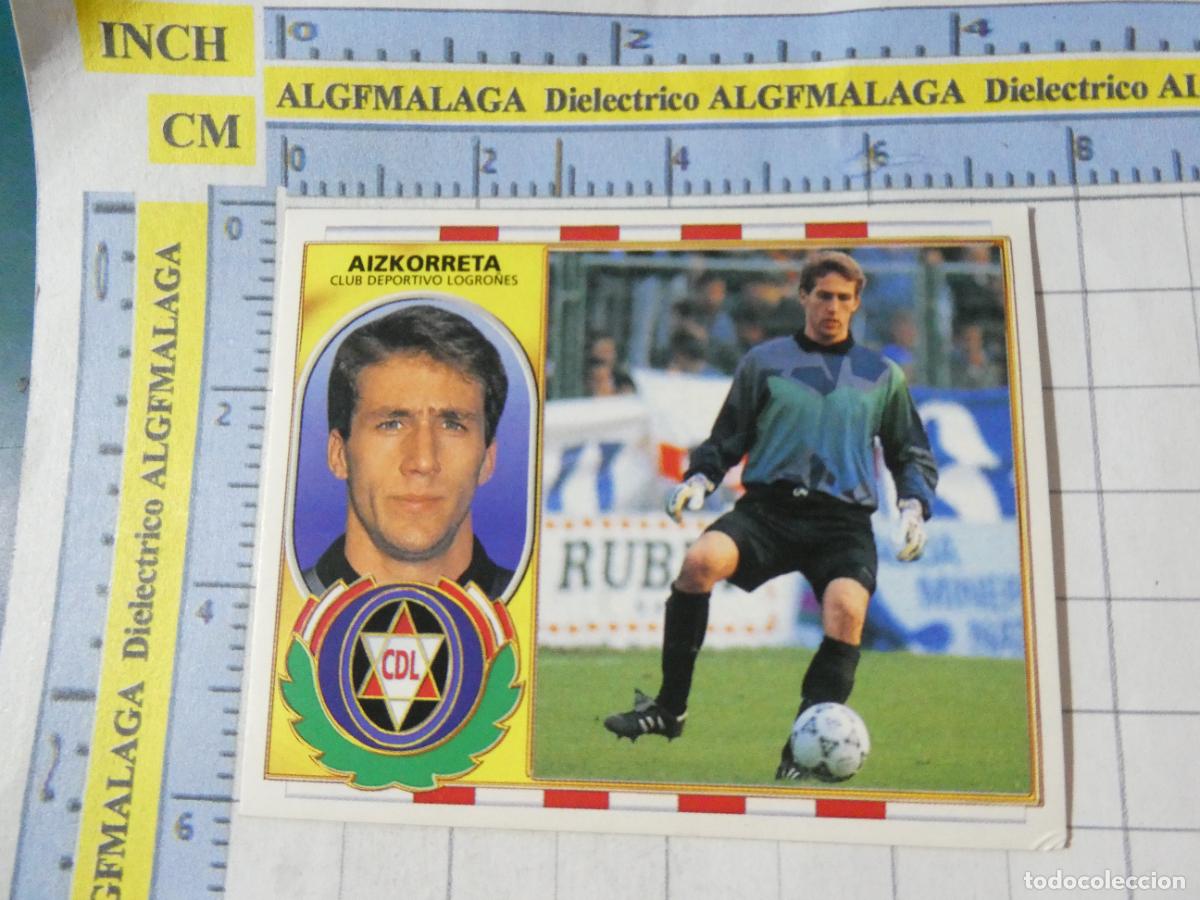 Fu&szlig;ball-Sticker: CROMO DE F&Uacute;TBOL. LIGA ESTE 96 97 1996 1997. COLOCA AIZKORRETA CLUB DEPORTIVO LOGRO&Ntilde;&Eacute;S 49