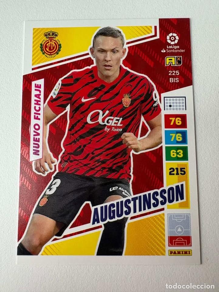 Cromos de f&uacute;tbol: Augustinsson Nuevo Fichaje Mallorca 225bis Adrenalyn 2022-23
