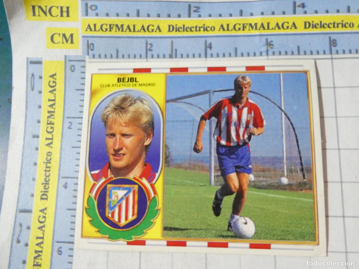 Cromos de f&uacute;tbol: CROMO DE F&Uacute;TBOL. LIGA ESTE 96 97 1996 1997. COLOCA BEJBL ATL&Eacute;TICO DE MADRID 50