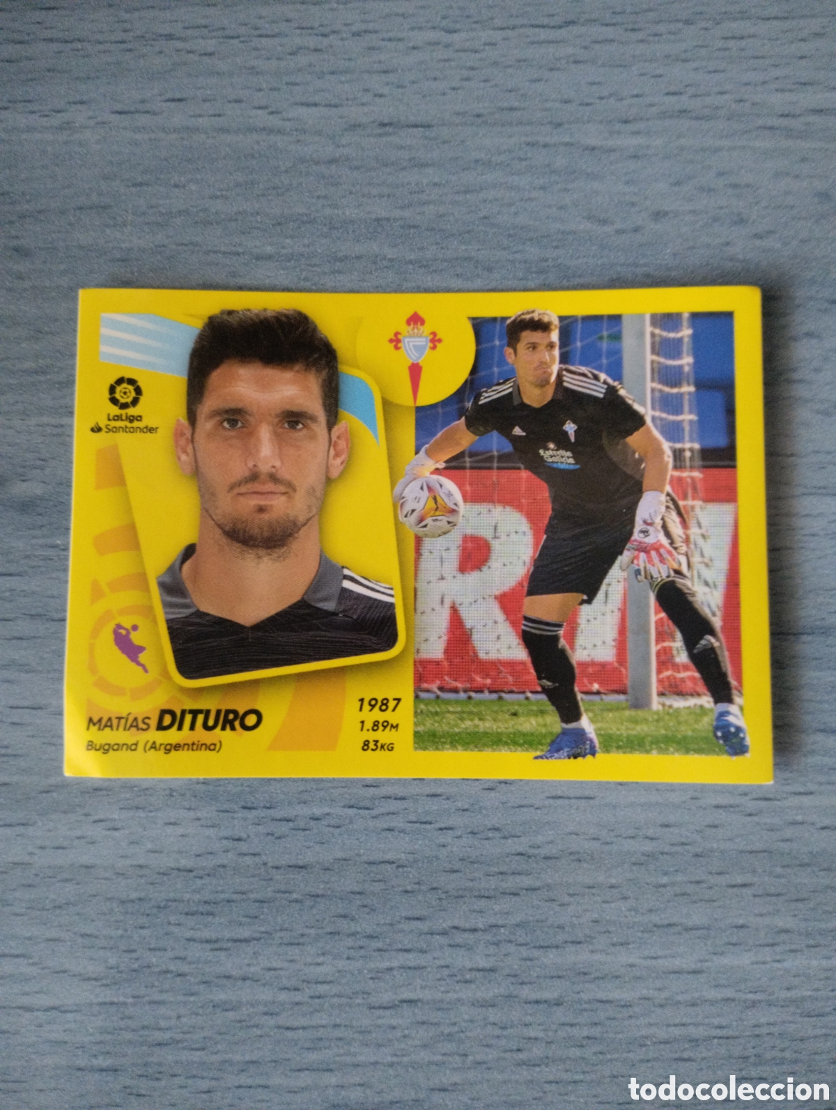 Cromos de f&uacute;tbol: Cromo ediciones este liga 21 22 coloca 6 bis dituro celta de Vigo sin pegar