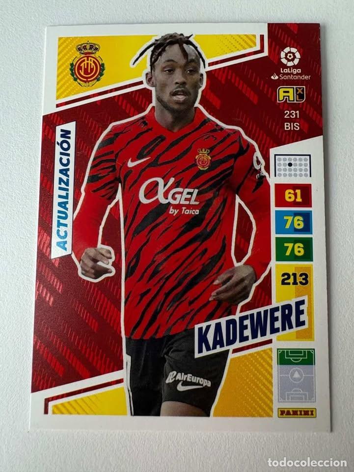 Cromos de f&uacute;tbol: Kadewere Actualizaci&oacute;n Mallorca 231bis Adrenalyn 2022-23