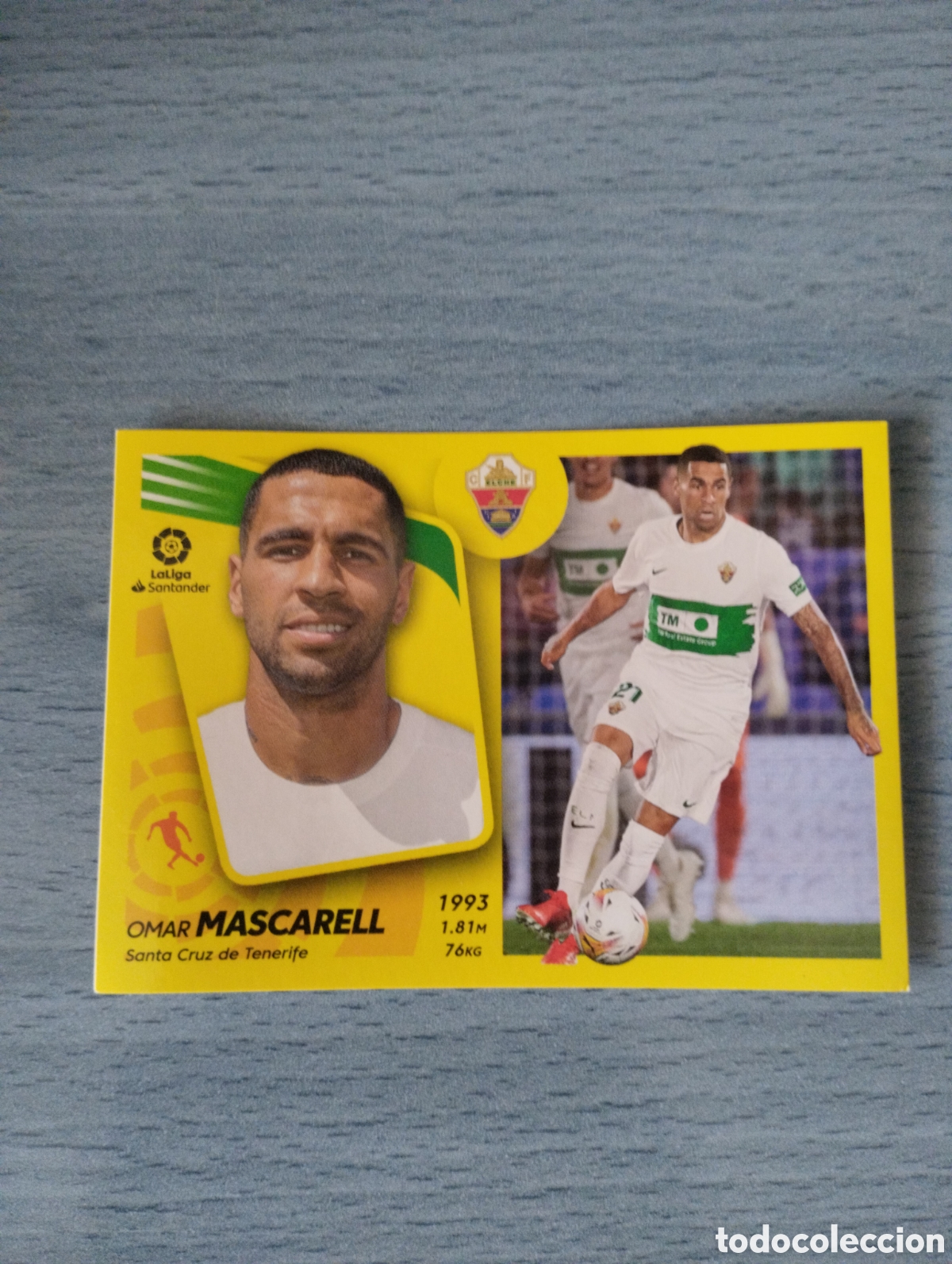 Cromos de f&uacute;tbol: Cromo ediciones este liga 21 22 coloca 14 bis mascarell elche sin pegar
