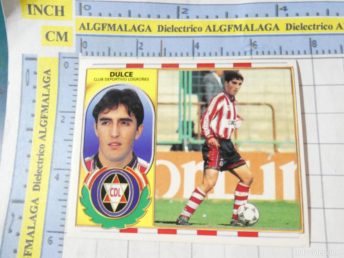 Cromos de f&uacute;tbol: CROMO DE F&Uacute;TBOL. LIGA ESTE 96 97 1996 1997. ULTIMOS FICHAJES 9 DULCE CLUB DEPORTIVO LOGRO&Ntilde;&Eacute;S 54