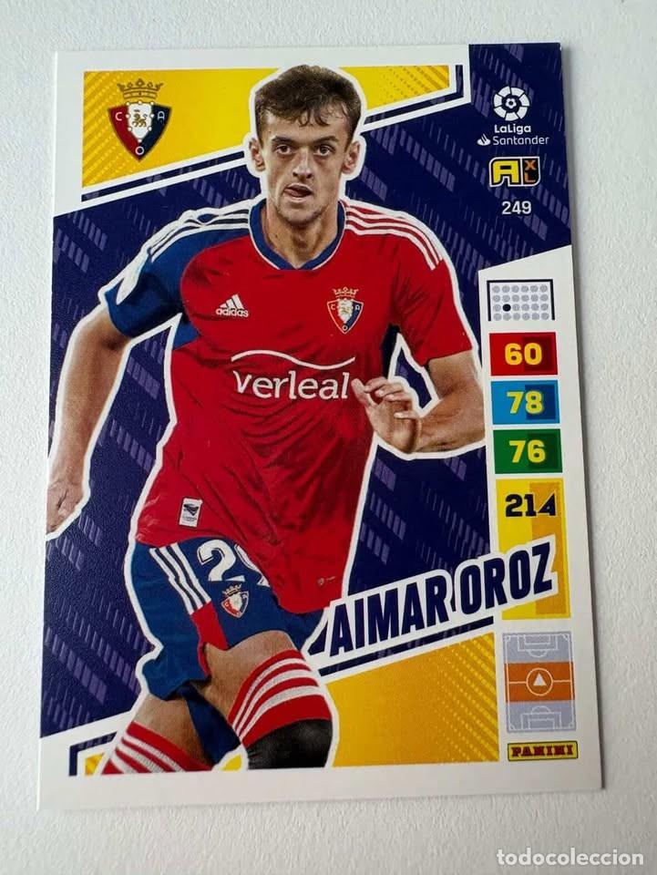 Cromos de f&uacute;tbol: Aimar Oroz Osasuna 249 Adrenalyn 2022-23