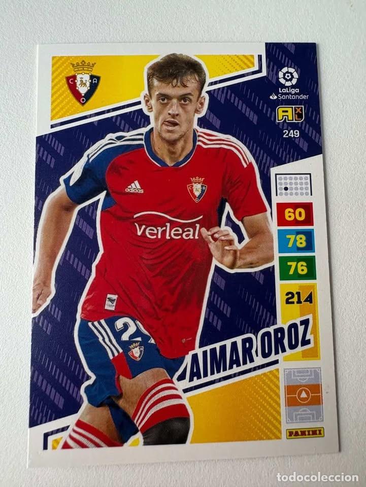 Cromos de f&uacute;tbol: Aimar Oroz Osasuna 249 Adrenalyn 2022-23