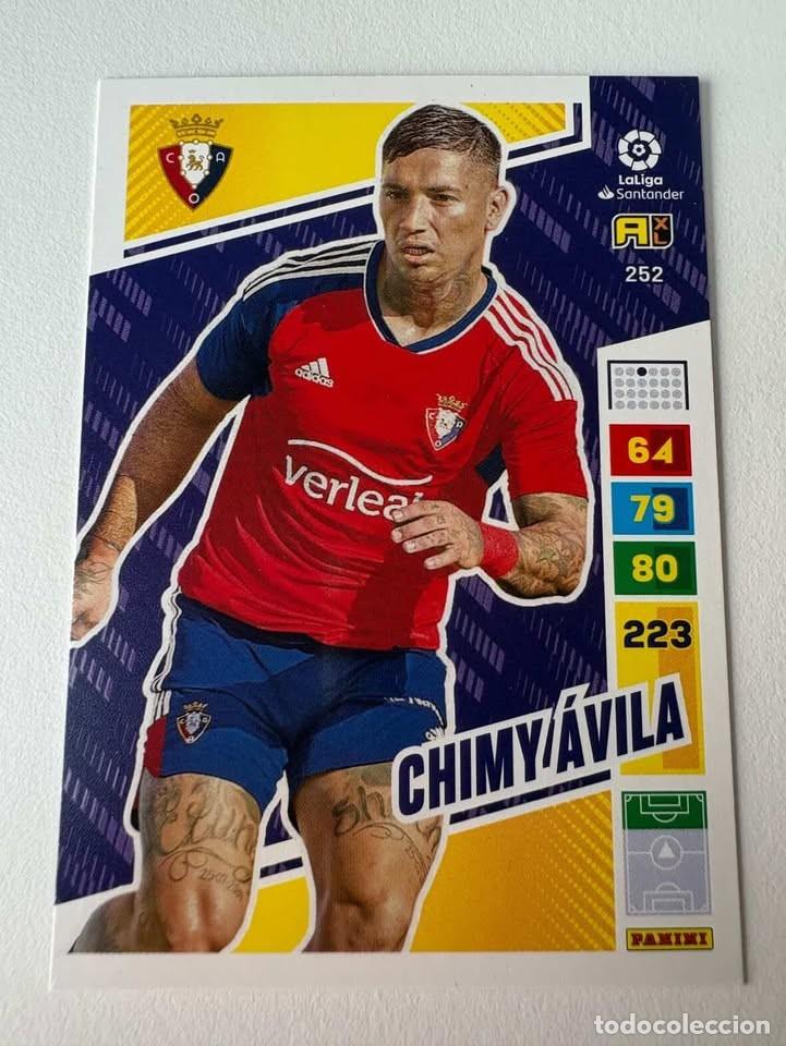 Cromos de f&uacute;tbol: Chimy &Aacute;vila Osasuna 252 Adrenalyn 2022-23
