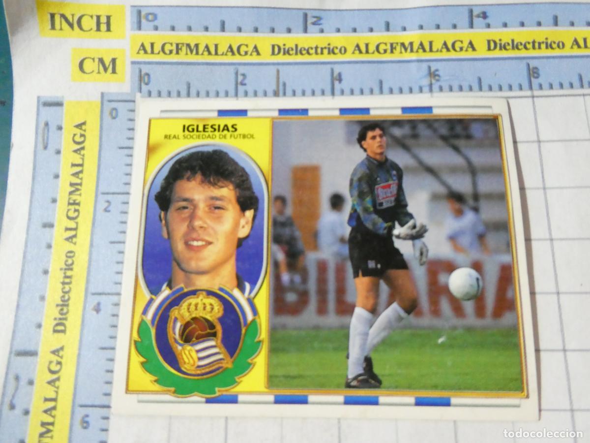 Cromos de f&uacute;tbol: CROMO DE F&Uacute;TBOL. LIGA ESTE 96 97 1996 1997. ULTIMOS FICHAJES 7 BIS IGLESIAS REAL SOCIEDAD 61