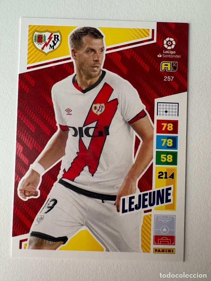 Cromos de f&uacute;tbol: Lejeune Rayo Vallecano 257 Adrenalyn 2022-23