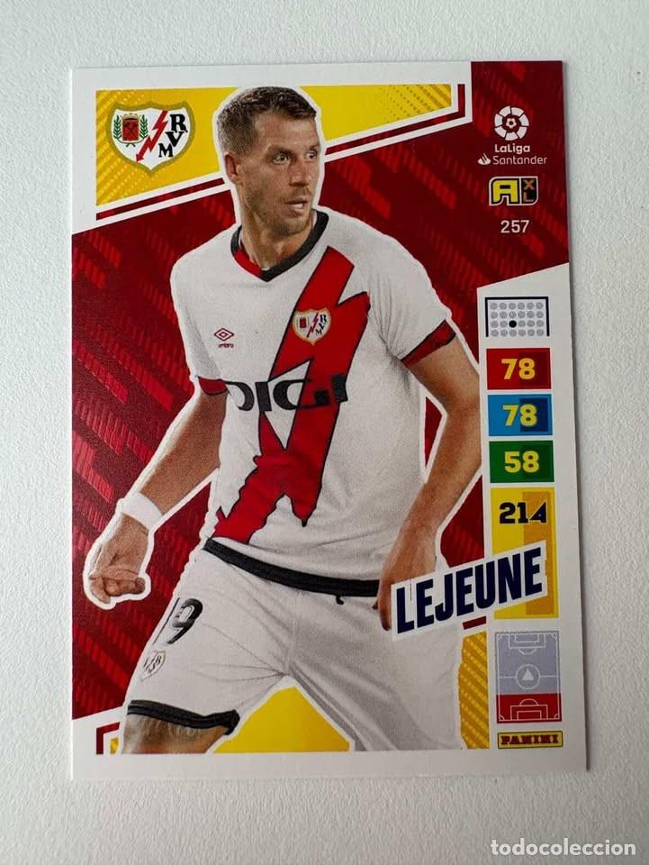 Cromos de f&uacute;tbol: Lejeune Rayo Vallecano 257 Adrenalyn 2022-23