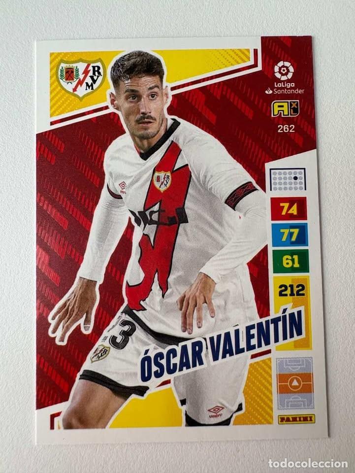Cromos de Futebol: &Oacute;scar Valent&iacute;n Rayo Vallecano 262 Adrenalyn 2022-23